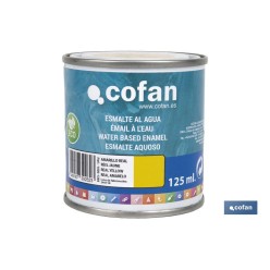 ESMALTE AL AGUA (125 ML) AMARILLO REAL BRILLO