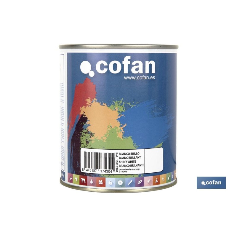 ESMALTE SINTÉTICO (750 ML) BLANCO BRILLO