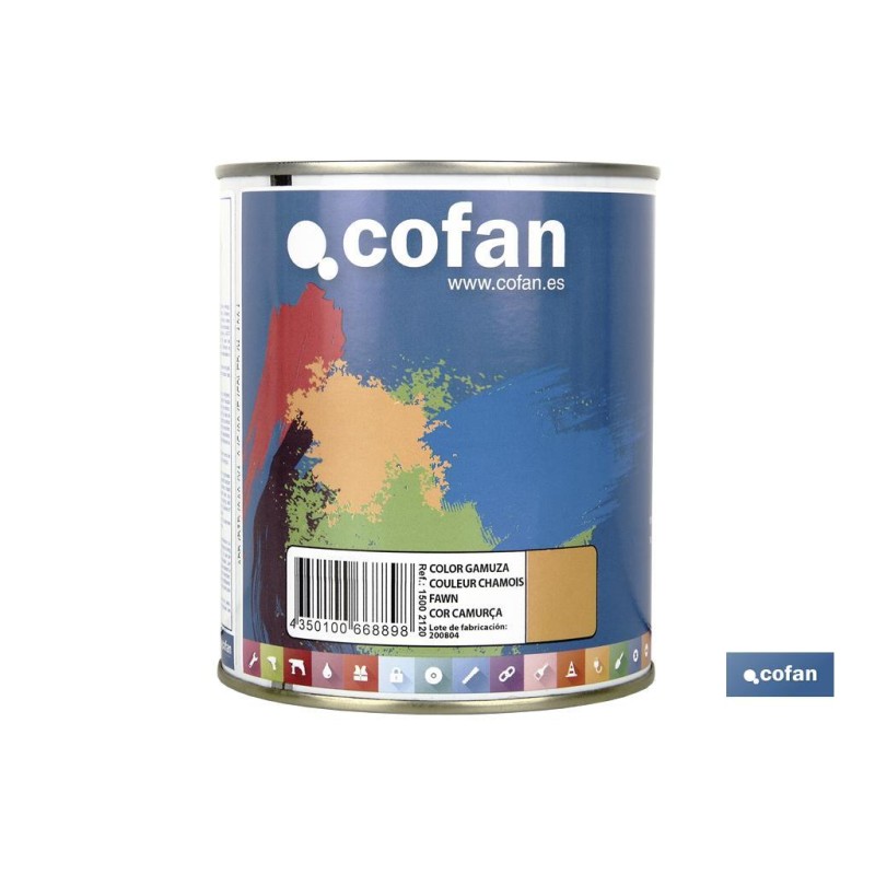 ESMALTE SINTÉTICO (750 ML) COLOR GAMUZA