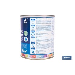 ESMALTE LACA AL AGUA BLANCO 4 L MATE