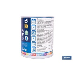 ESMALTE LACA AL AGUA BLANCO 750 ML SATINADO