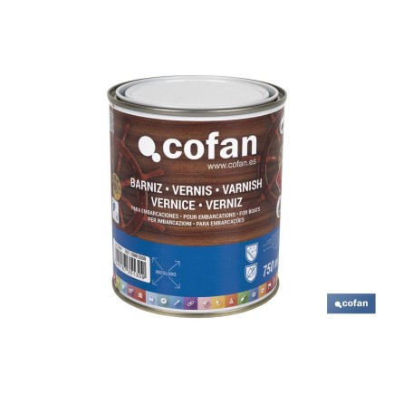 BARNIZ PARA EMBARCACIONES INCOLORO 750 ML
