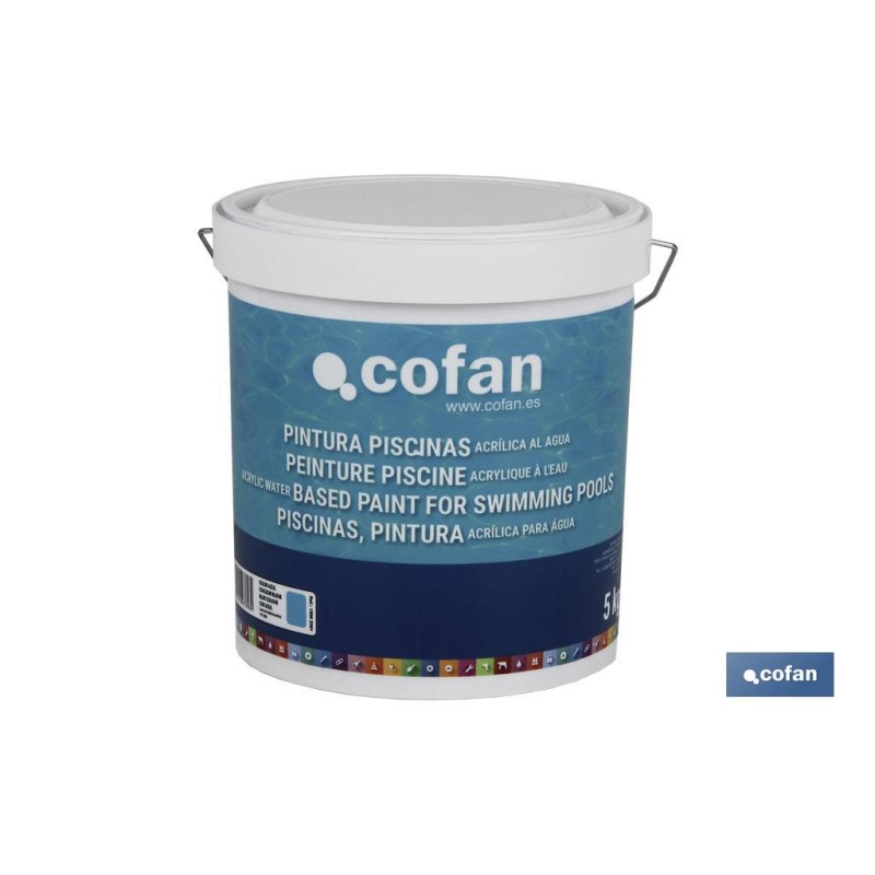 PINTURA PISCINAS ACRILICA AL AGUA (AZUL 5 KG)