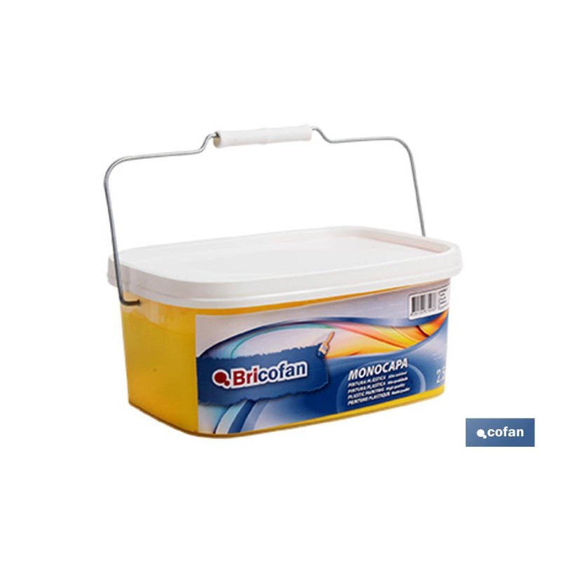 PINTURA PLÁSTICA MONOCAPA Amarillo (2,5 LT)