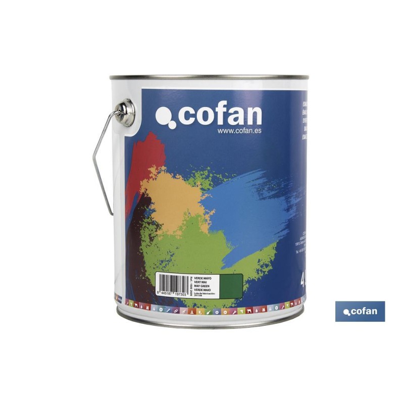 ESMALTE SINTÉTICO (4 L) VERDE MAYO