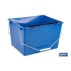 CUBETA 16 L. AZUL CON REJILLA 2 ASAS