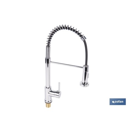 GRIFO DE COCINA MONOMANDO CON ROCIADOR