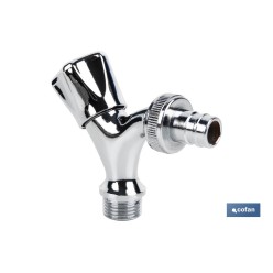 PACK DE 2 GRIFOS DE SALIDA DE AGUA PARA LAVADORA/ LAVAVAJILLAS