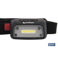 LINTERNA COB LED DE CABEZA 5 W 6500 K USB