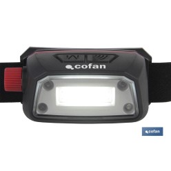 LINTERNA COB LED DE CABEZA 5 W 6500 K USB