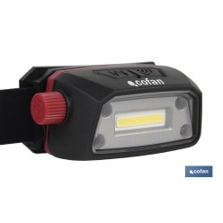 LINTERNA COB LED DE CABEZA 5 W 6500 K USB