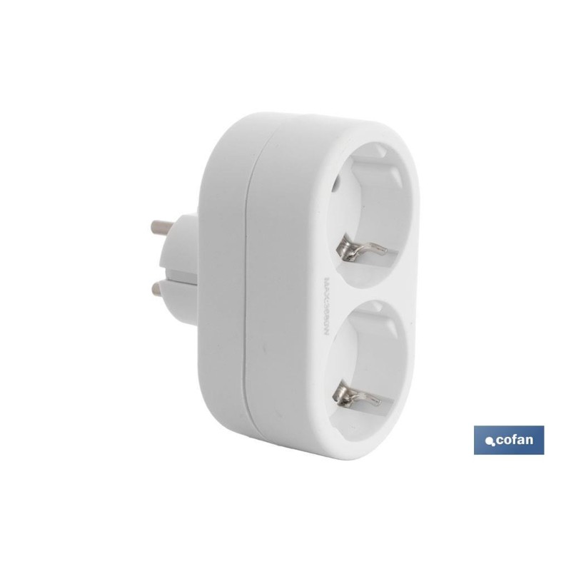ADAPTADOR 2 VIAS FRONTAL SCHUKO (3.500w)