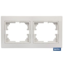 MARCO 2 ELEMENTOS HORIZONTAL BLANCO
