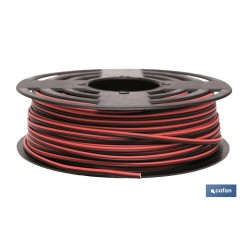 ROLLO 100M CABLE PARALELO ROJO/NEGRO (2X0,75)