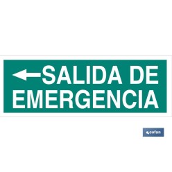 SEÑAL LUMINISCENTE 400X100MM.