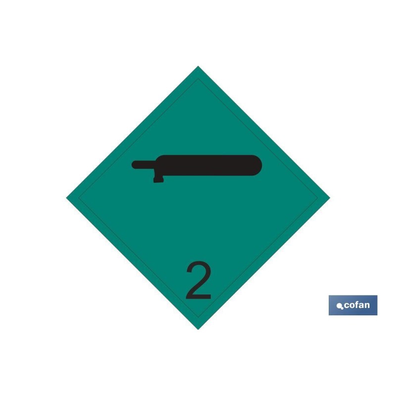 SEÑAL ADHESIVA MAT. PELIGROSAS 100X100MM.