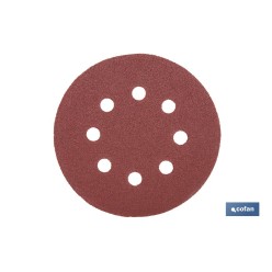 HOJA DE LIJADO LIJADORA ORBITAL 8 AGUJEROS Ø125 MM G. 80