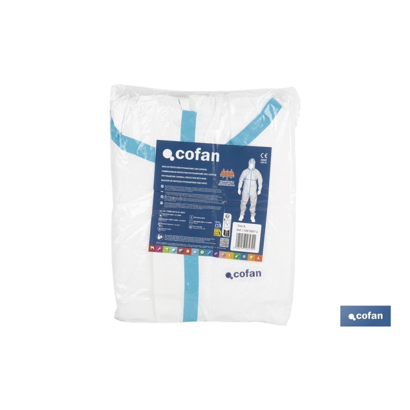BUZO C/CAPUCHA FITOSANITARIOS ISO 27065 TALLA L