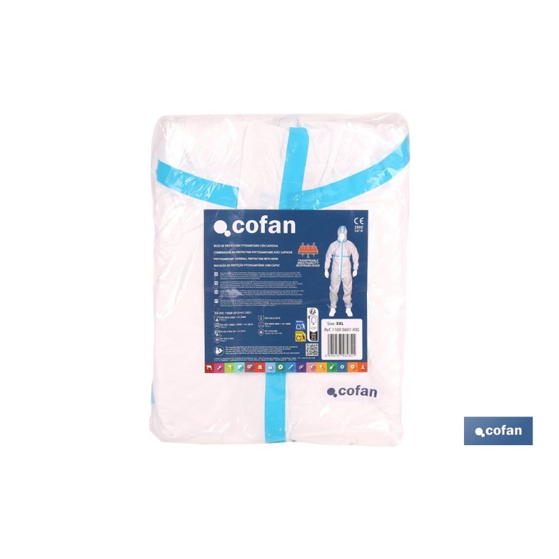 BUZO C/CAPUCHA FITOSANITARIOS ISO 27065 TALLA XXL