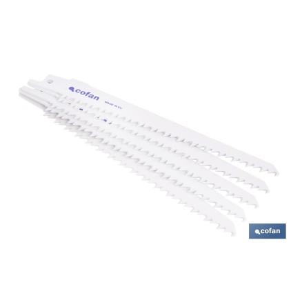 HOJA DE SIERRA DE SABLE (5PCS) HCS 130X6  -  MADERA