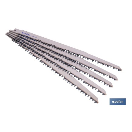 HOJA DE SIERRA DE SABLE (5PCS) HCS 220X4-5  -  MADERA