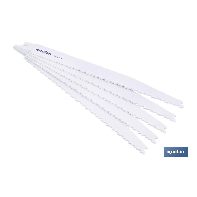 HOJA DE SIERRA DE SABLE (5PCS) BIMETAL 180X11-5  -  MADERA