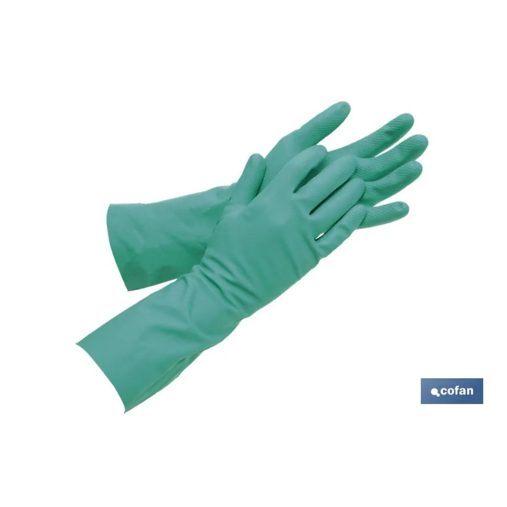 GUANTE VERDE NITRILO T 6,5