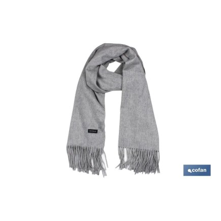 CHAL, 50% LANA 50% CACHEMIR. MODELO IRIS (GRIS CLARO)