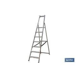 ESCALERA ALUMINIO SOLDADA 5 PELDAÑOS - REFORZADA