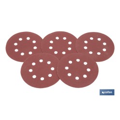 HOJA DE LIJADO LIJADORA ORBITAL 8 AGUJEROS Ø125 MM G. 120
