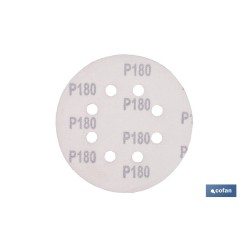 HOJA DE LIJADO LIJADORA ORBITAL 8 AGUJEROS Ø125 MM G. 180