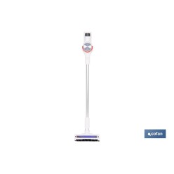 ASPIRADORA SIN CABLE CON SOPORTE A LA PARED COLOR BLANCO