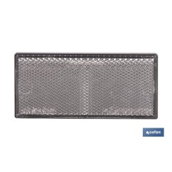 CATADIÓPTRICO RECTANGULAR BLANCO 106 X 50 MM ADHESIVO
