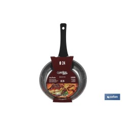SARTÉN DE INDUCCIÓN DE ALUMINIO FORJADO Ø24 CM ANZIO