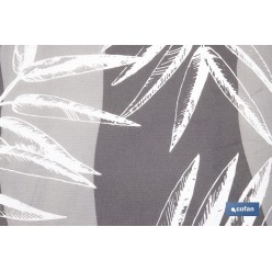 FUNDA ACOLCHADA PARA TABLA DE PLANCHAR 135 X 53 CM RAMAS GRIS BITONAL