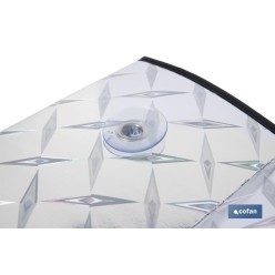 PARASOL ALUMINIZADO EFECTO LÁSER CON VENTOSAS 70 X 150 CM