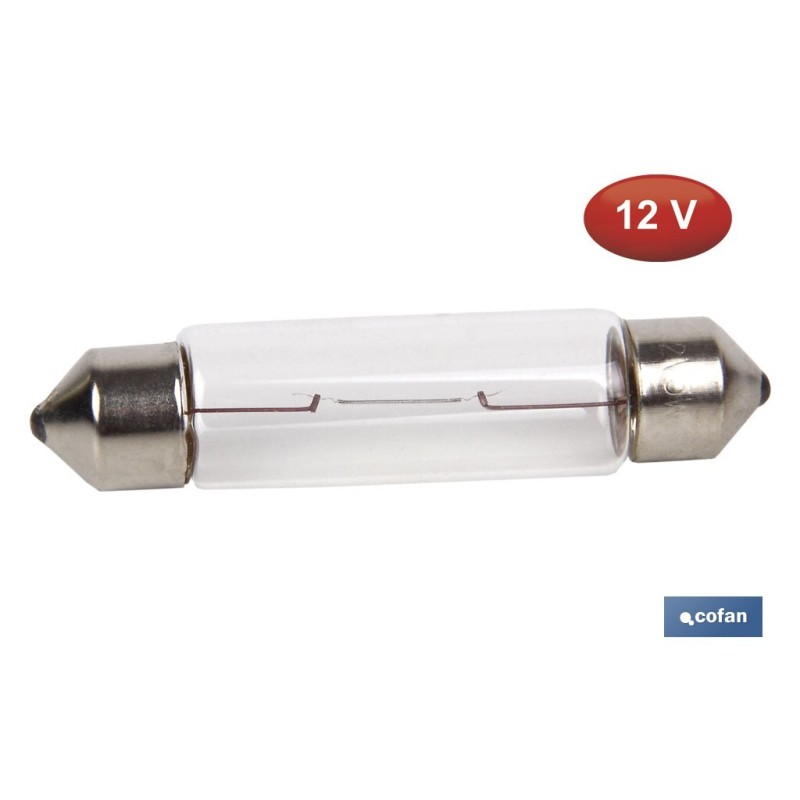 LÁMPARA PLAFONIER C5W (11X44mm) 12V venta unitaria