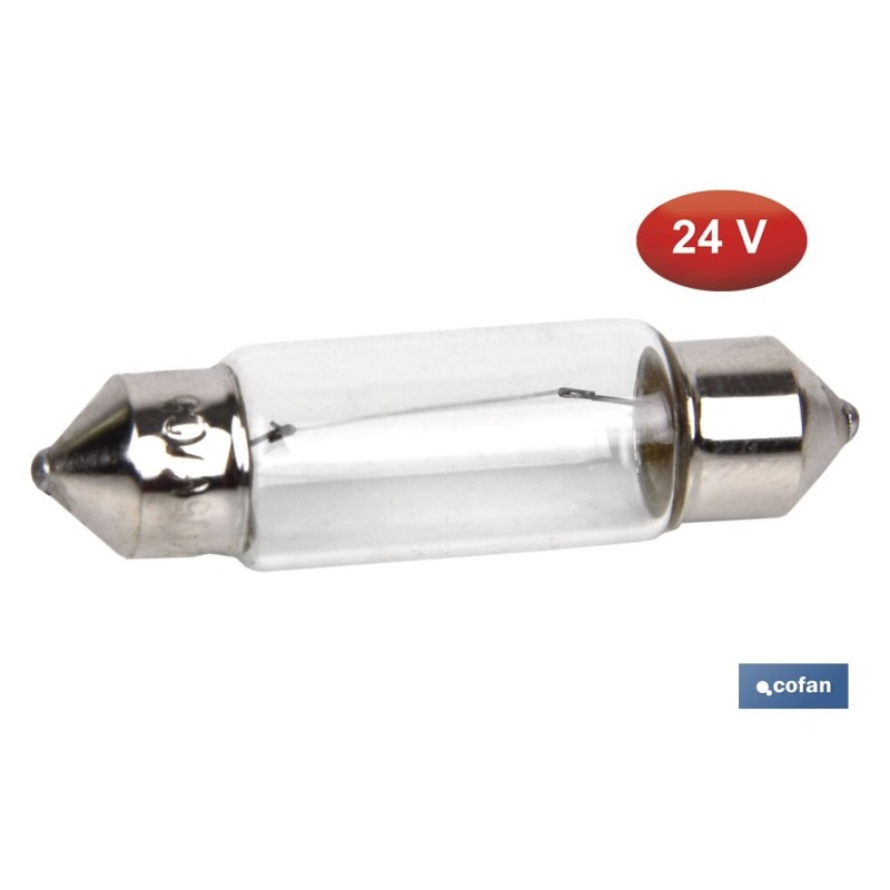 LÁMPARA COFAN PLAFONIER C5W (11X38) 24V venta unitaria