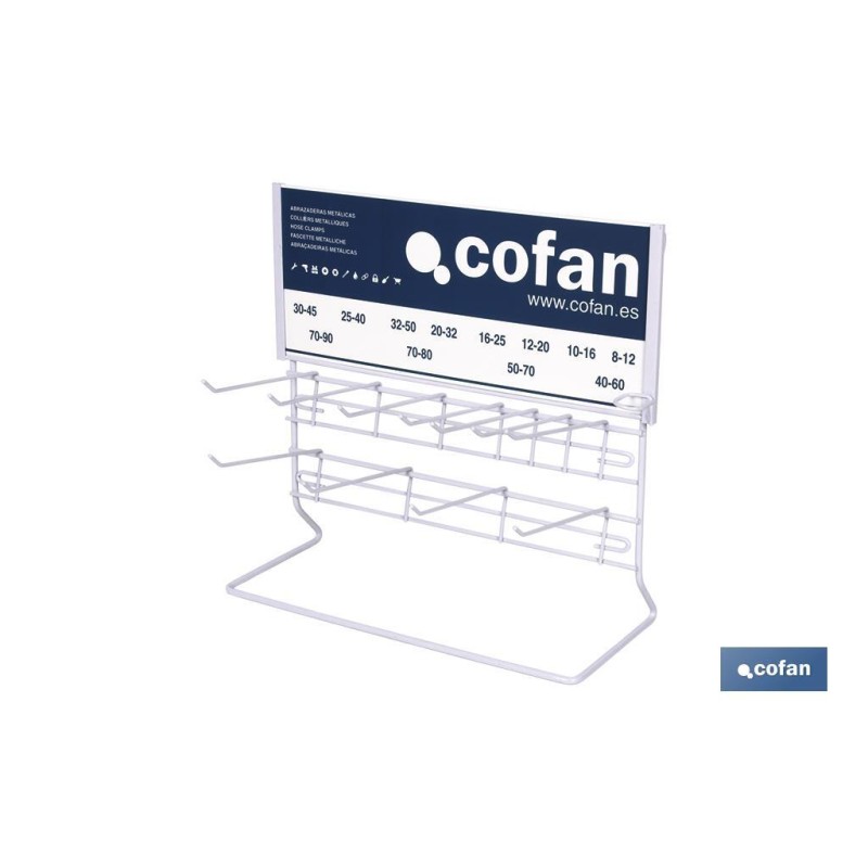 EXPOSITOR ABRAZADERAS VACIO PARA 9MM