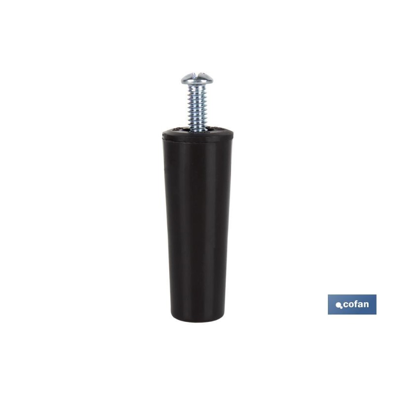 TOPE PERSIANA 60 MM MARRÓN CON TORNILLO M-6