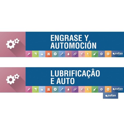 SEÑALETICA IMANTADA PARA EXPOSITOR. 975 x 200 mm – ENGRASE Y AUTOMOCIÓN