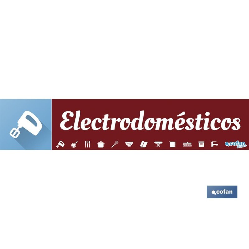 SEÑALETICA IMANTADA PARA EXPOSITOR 975 x 200 mm - ELECTRODOMÉSTICOS