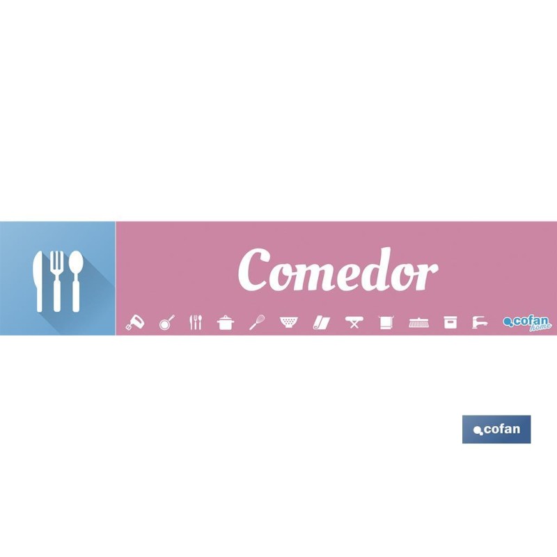 SEÑALETICA IMANTADA PARA EXPOSITOR 975 x 200 mm - COMEDOR