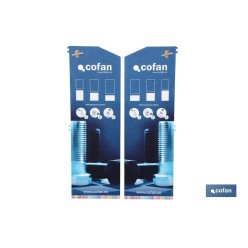 LATERALES PARA EXPOSITOR GONDOLA 400 x 1450 MM (2 PIEZAS)