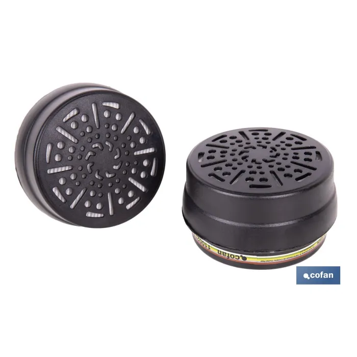 SET DE 2 FILTROS TIPO ABEK1P3 (ADAPTABLES A MÁSCARA FACIAL)