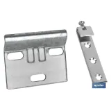 SET COLGADOR DE ARMARIO ZINCADO 60 MM