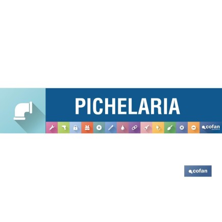 SEÑALETICA IMANTADA PORTUGUES PARA EXPOSITOR 975 x 200 mm - PICHELARIA