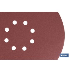 HOJA DE LIJADO LIJADORA PARED Y TECHO 8 AGUJEROS Ø225 MM G 150