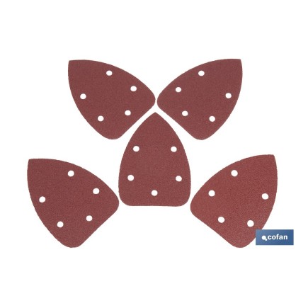 HOJA DE LIJADO LIJADORA MOUSE 5 AGUJEROS 100 X 140 MM G 100