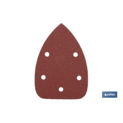 HOJA DE LIJADO LIJADORA MOUSE 5 AGUJEROS 100 X 140 MM G 120